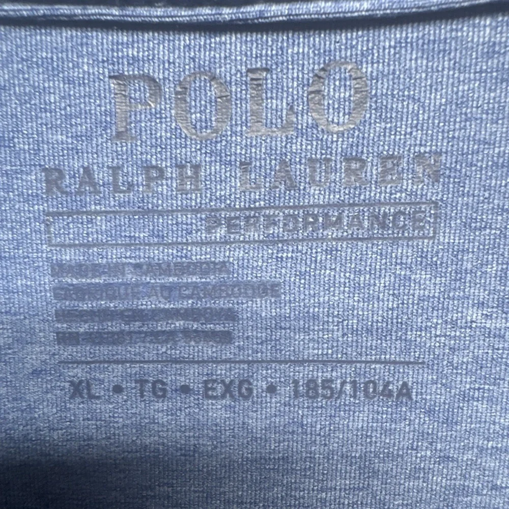 Polo Ralph Lauren Performance Polo Shirt‎ Men's XL Blue Moisture-Wicking Golf